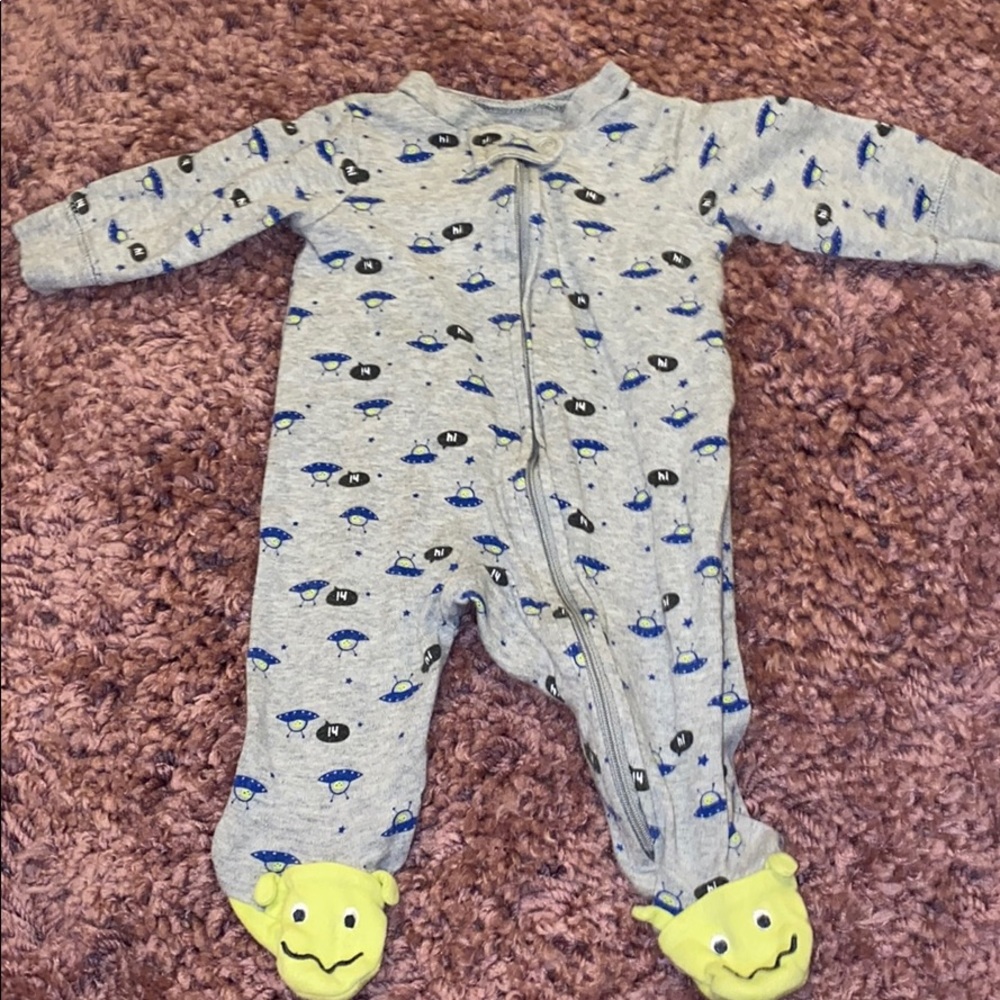 Zip up footie pajamas